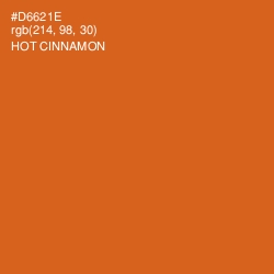 #D6621E - Hot Cinnamon Color Image