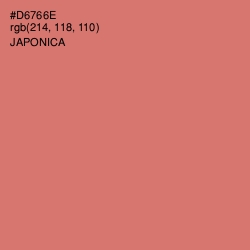 #D6766E - Japonica Color Image