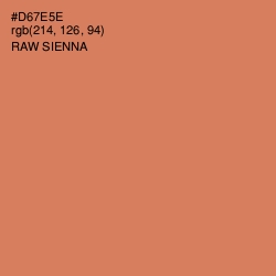 #D67E5E - Raw Sienna Color Image