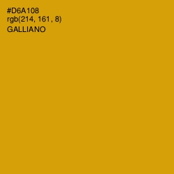#D6A108 - Galliano Color Image