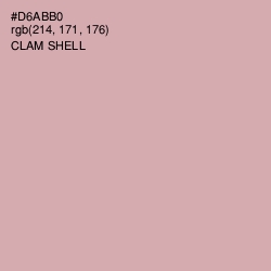#D6ABB0 - Clam Shell Color Image