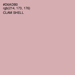 #D6ADB0 - Clam Shell Color Image