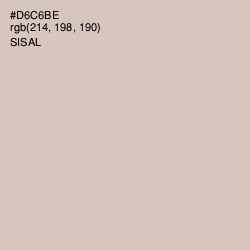 #D6C6BE - Sisal Color Image