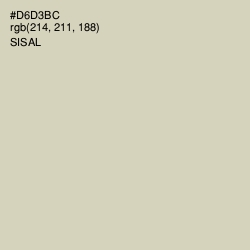 #D6D3BC - Sisal Color Image