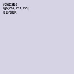 #D6D3E5 - Geyser Color Image