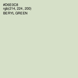 #D6E0C8 - Beryl Green Color Image