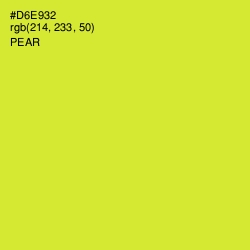 #D6E932 - Pear Color Image