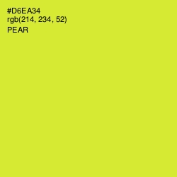 #D6EA34 - Pear Color Image
