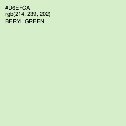#D6EFCA - Beryl Green Color Image