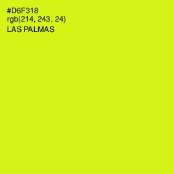 #D6F318 - Las Palmas Color Image