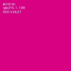 #D70181 - Red Violet Color Image