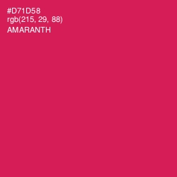 #D71D58 - Amaranth Color Image