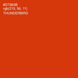 #D7380B - Thunderbird Color Image
