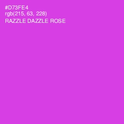 #D73FE4 - Razzle Dazzle Rose Color Image