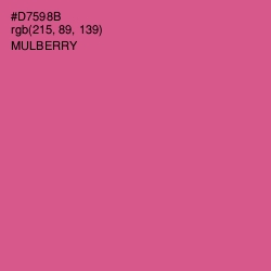 #D7598B - Mulberry Color Image