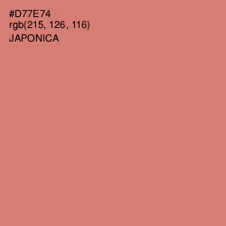 #D77E74 - Japonica Color Image