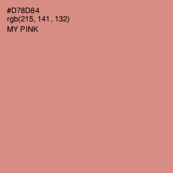#D78D84 - My Pink Color Image