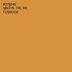 #D79240 - Tussock Color Image