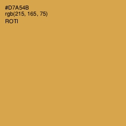 #D7A54B - Roti Color Image
