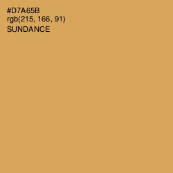 #D7A65B - Sundance Color Image