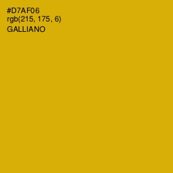 #D7AF06 - Galliano Color Image