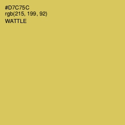 #D7C75C - Wattle Color Image