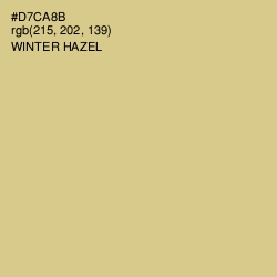 #D7CA8B - Winter Hazel Color Image