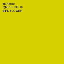 #D7D100 - Bird Flower Color Image