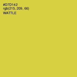 #D7D142 - Wattle Color Image