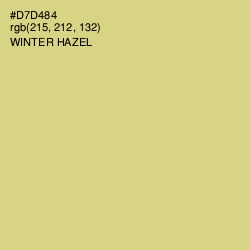 #D7D484 - Winter Hazel Color Image