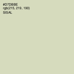 #D7DBBE - Sisal Color Image