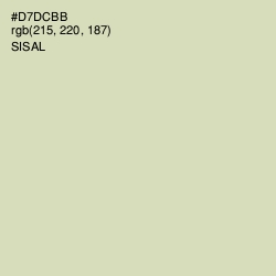 #D7DCBB - Sisal Color Image