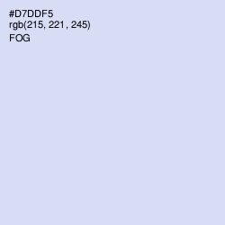 #D7DDF5 - Fog Color Image