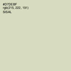 #D7DEBF - Sisal Color Image
