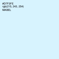 #D7F3FE - Mabel Color Image
