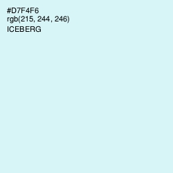 #D7F4F6 - Iceberg Color Image