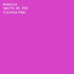#D842C8 - Fuchsia Pink Color Image