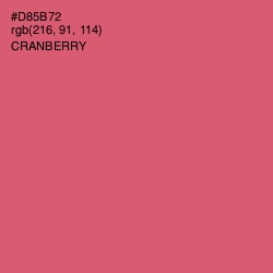 #D85B72 - Cranberry Color Image