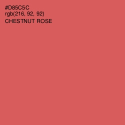 #D85C5C - Chestnut Rose Color Image