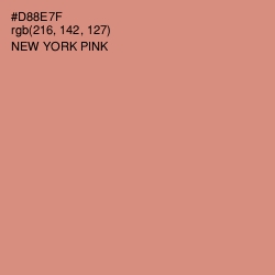 #D88E7F - New York Pink Color Image