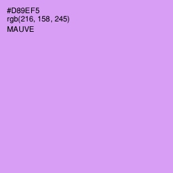 #D89EF5 - Mauve Color Image