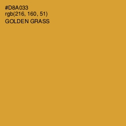 #D8A033 - Golden Grass Color Image