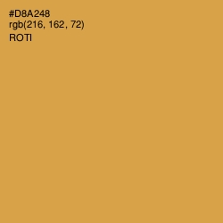 #D8A248 - Roti Color Image