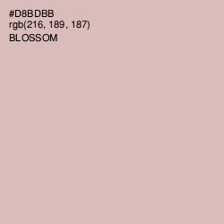#D8BDBB - Blossom Color Image