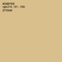 #D8BF8B - Straw Color Image
