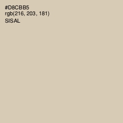 #D8CBB5 - Sisal Color Image