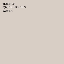 #D8CEC5 - Wafer Color Image