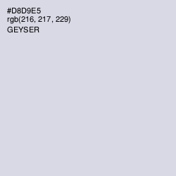 #D8D9E5 - Geyser Color Image