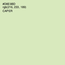 #D8E9BD - Caper Color Image