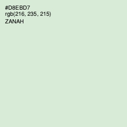 #D8EBD7 - Zanah Color Image